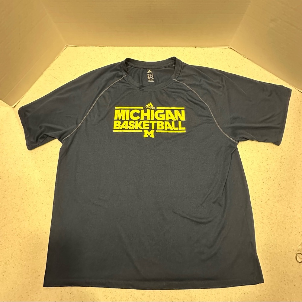COPY - Adidas University of Michigan Basketball Men’s Size XL Navy Blue Climali…